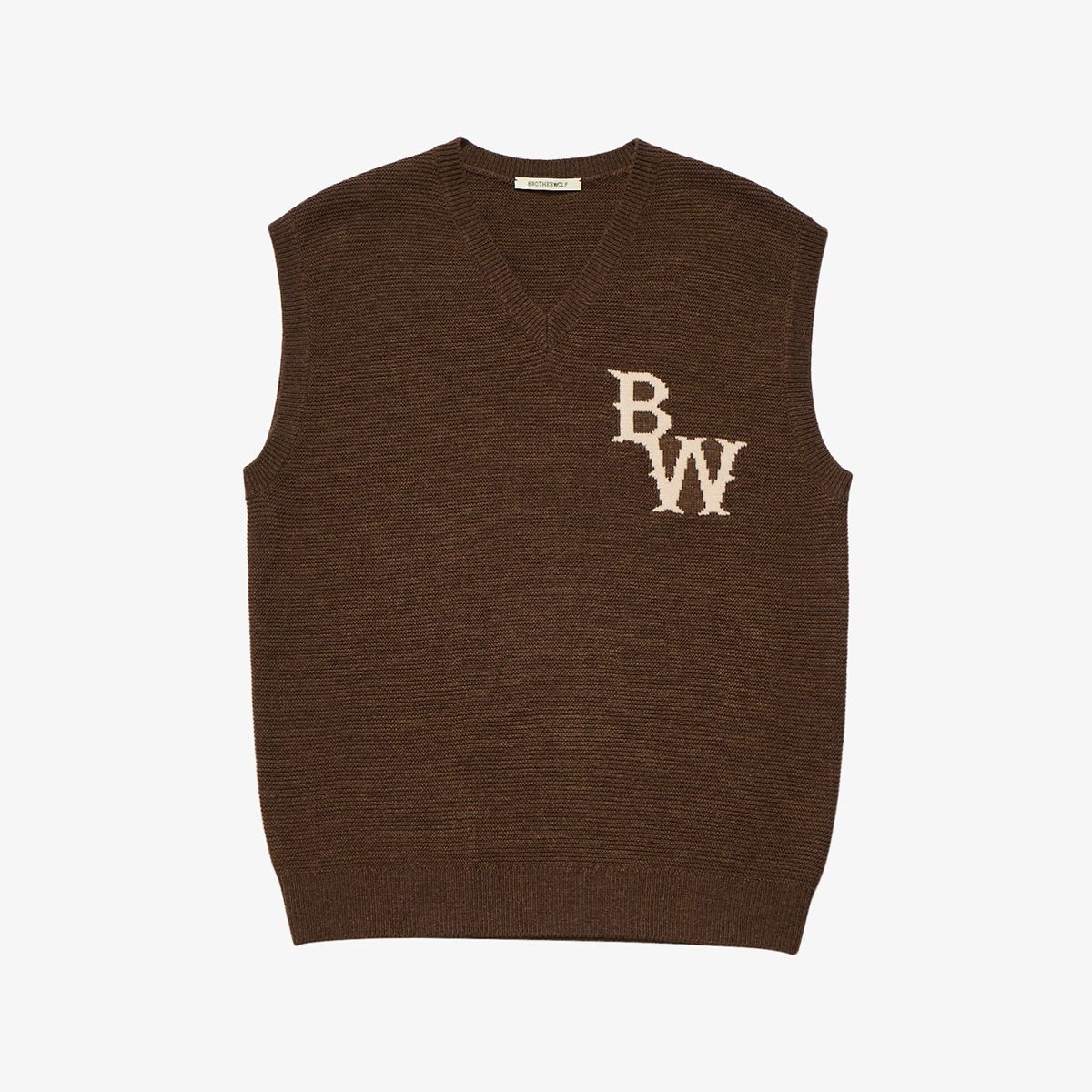 Brotherwolf Laois - Brown Knitted Vest