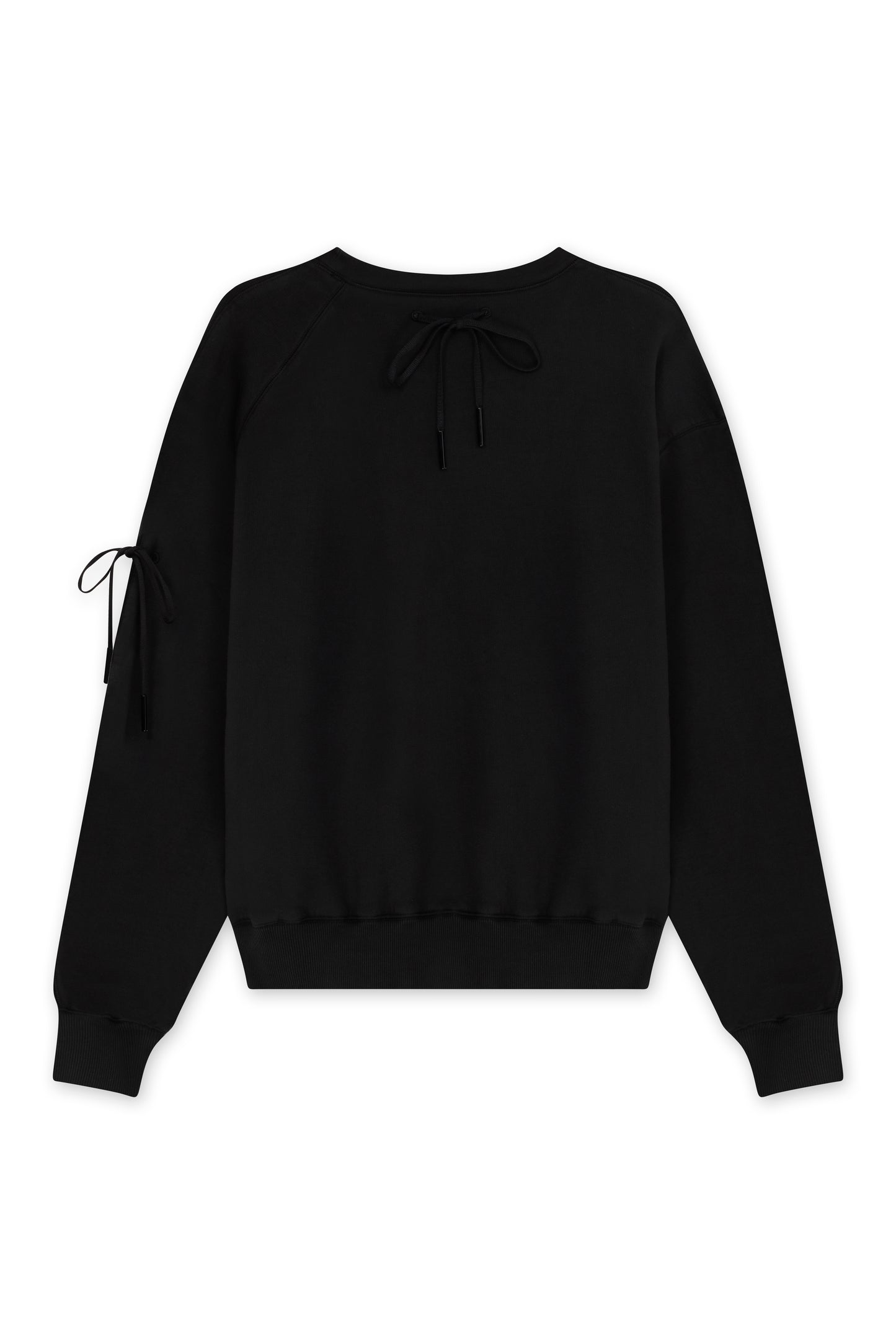 AFP HAND EMBROIDERED CHEST EARTH SWEATER - BLACK