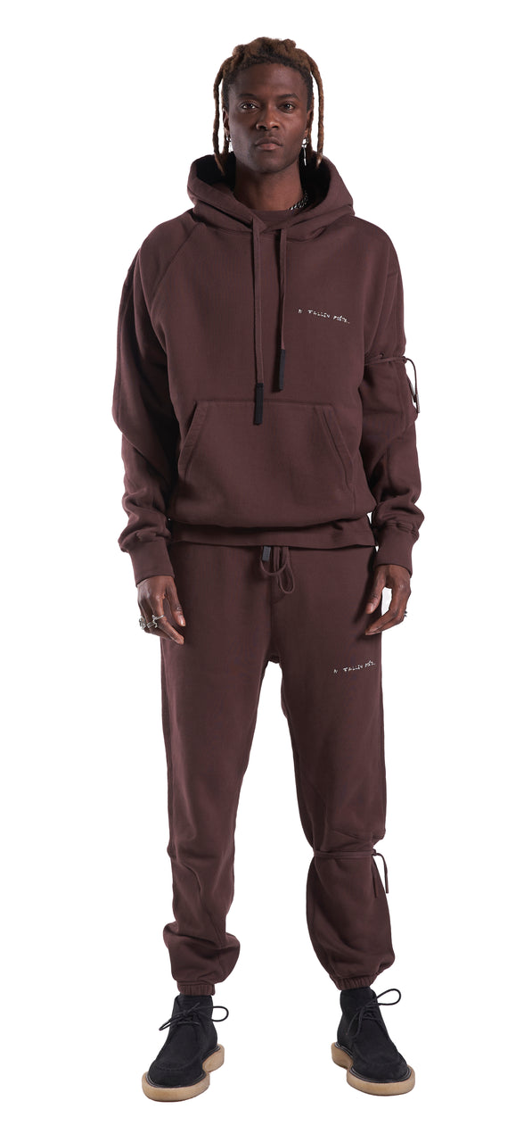 HAND EMBROIDERED CHEST EARTH HOODIE