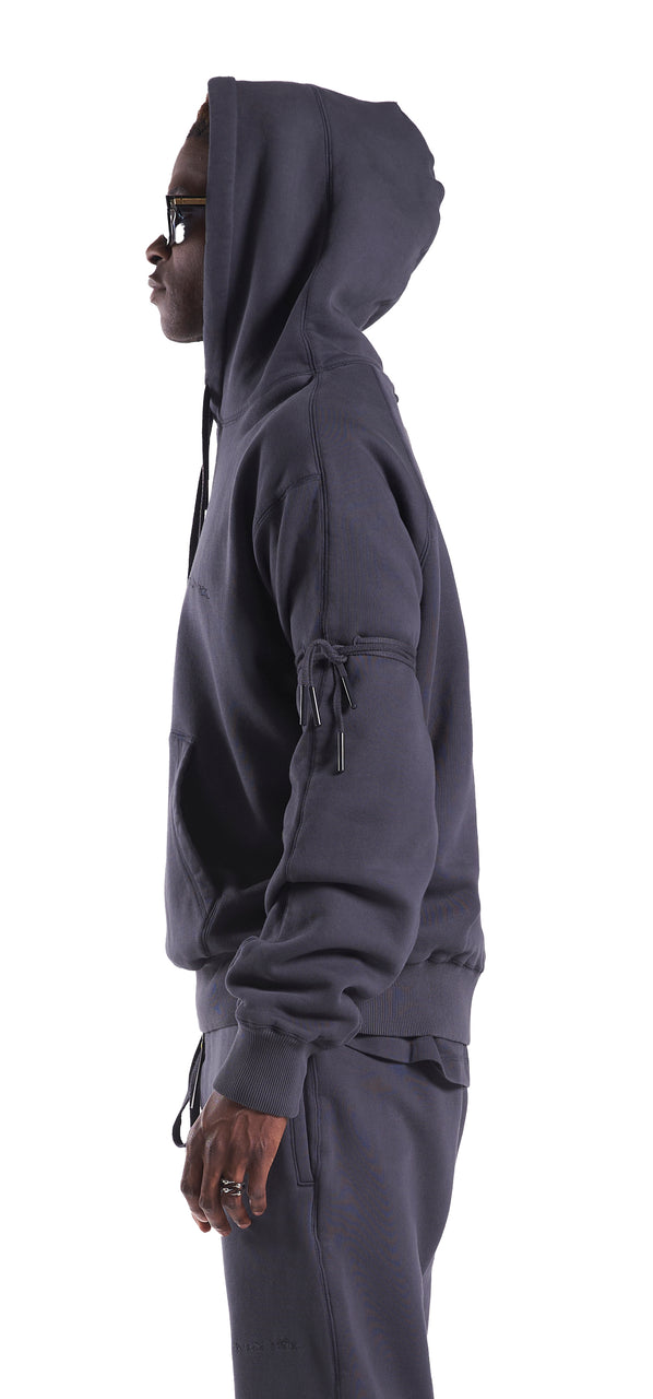 HAND EMBROIDERED CHEST EARTH HOODIE