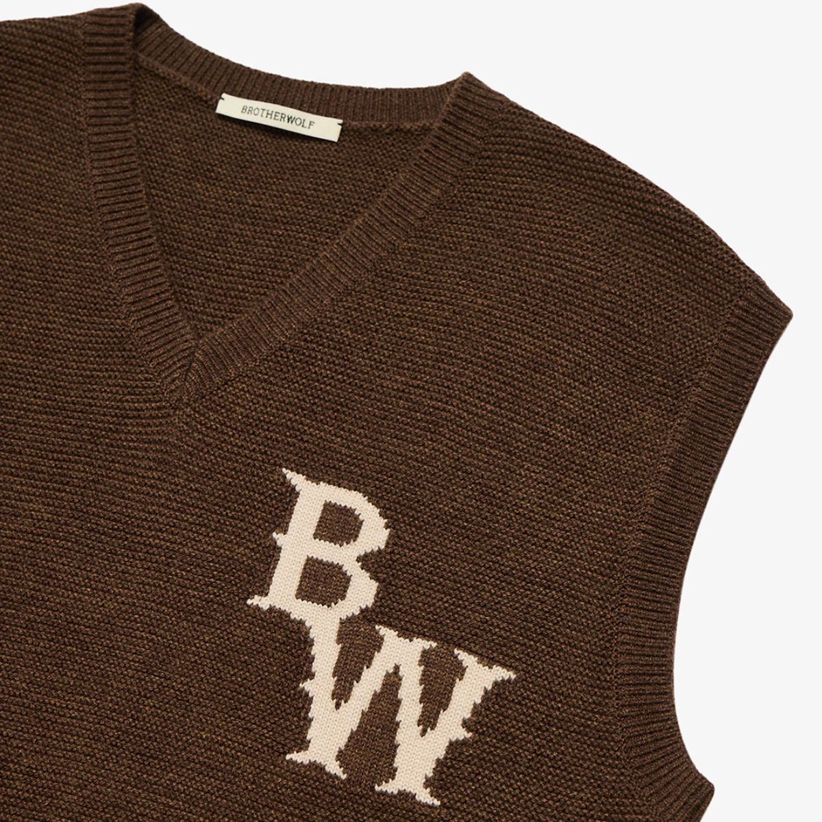 Brotherwolf Laois - Brown Knitted Vest