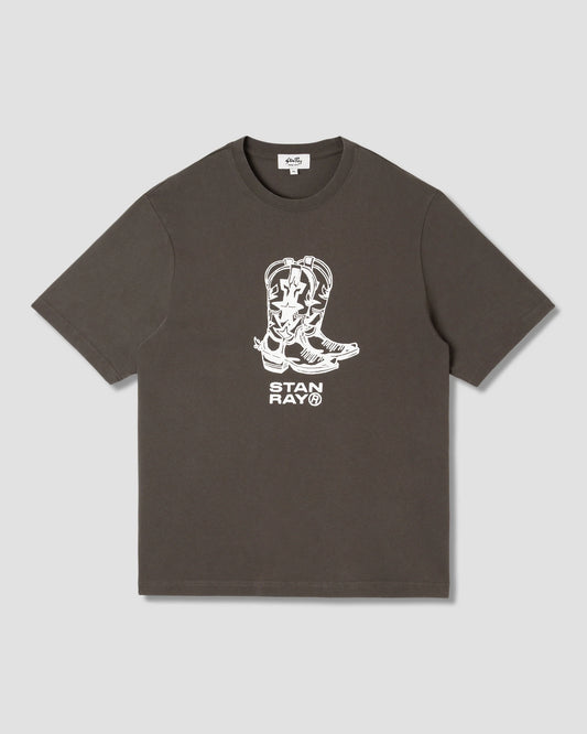 STAN RAY BOOTS TSHIRT WASHED BLACK
