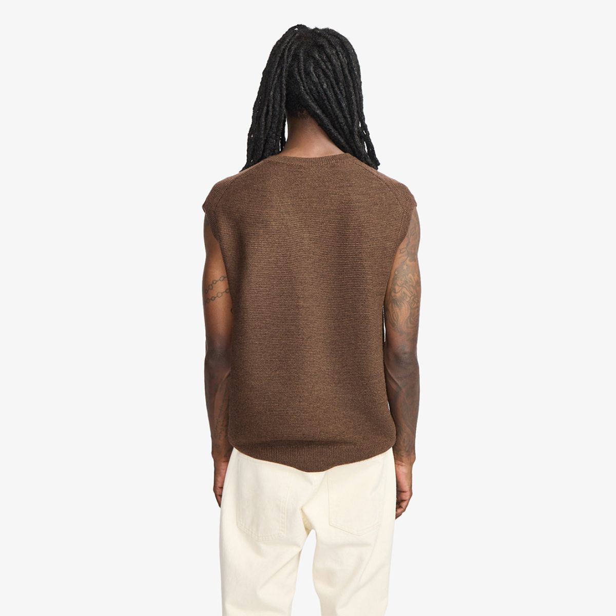 Brotherwolf Laois - Brown Knitted Vest
