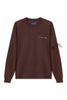 HAND STITCHED L/S EARTH TEE / BROWN / £85.00