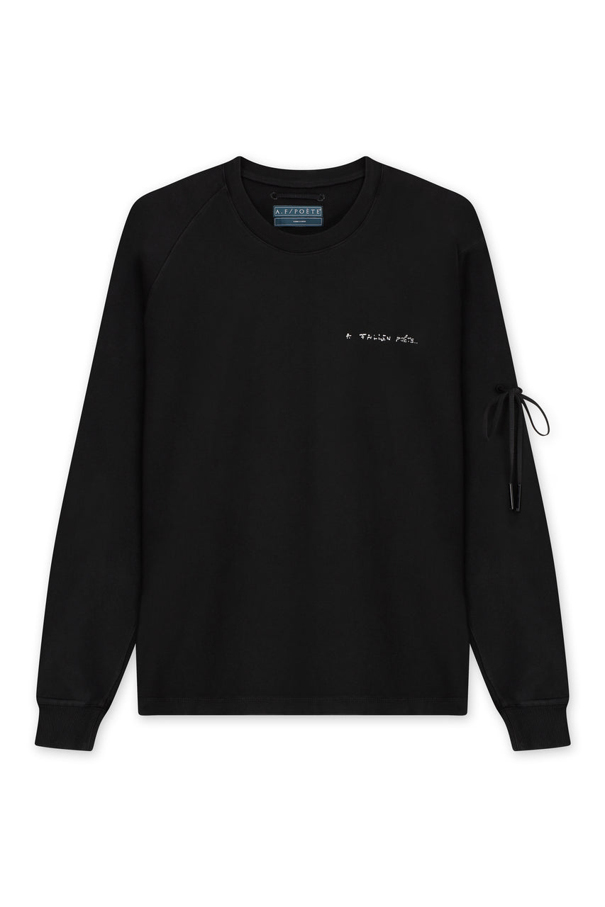 HAND EMBROIDERED CHEST L/S EARTH TEE